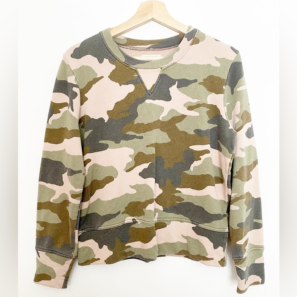 Madewell Crewneck Sweatshirt in Cottontail Camo